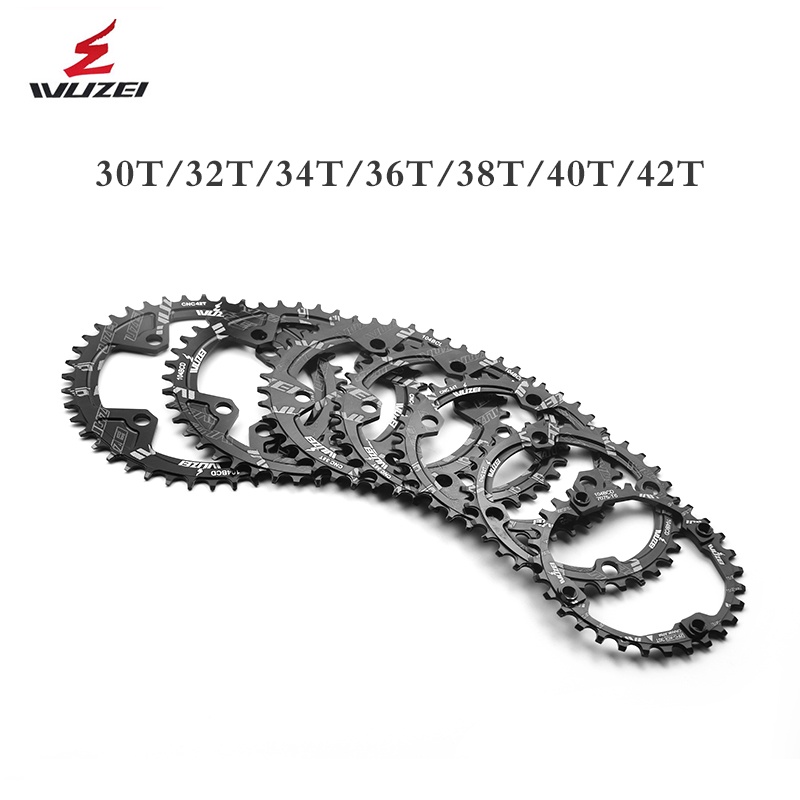 Đĩa Xích Tròn WUZEI 104BCD 30T 32T 34T 36T 38T 40T 42T 44T 46T 48T 50T 52T Cho Xe Đạp MTB