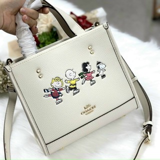 Túi tote Coach X Peanuts Bag