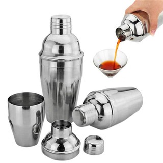 Bộ dụng cụ pha chế cocktail bằng thép không gỉ 250-750ml chuyên dụng cho bartender