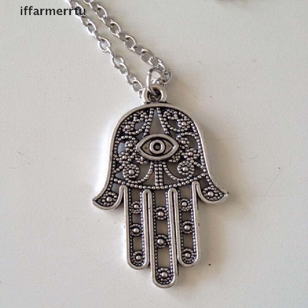 Vòng cổ Mặt Hình Biểu Tượng Bàn Tay Hamsa May Mắn