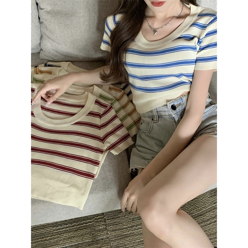 [5 Màu Sắc] Áo sweater Mỏng Cổ Thuyền Cho Nữ