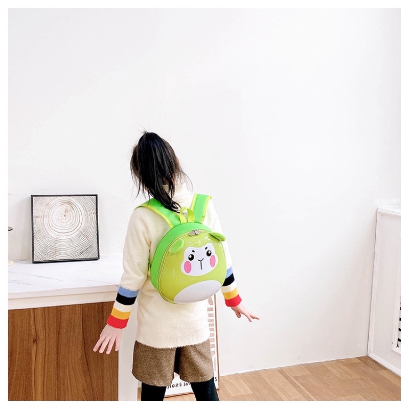 Balo đi học, cặp sách hình quả trứng cho bé trai bé gái mầm non hình thú ngộ nghĩnh