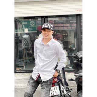 Áo sơ mi viền dọc cúc DA6