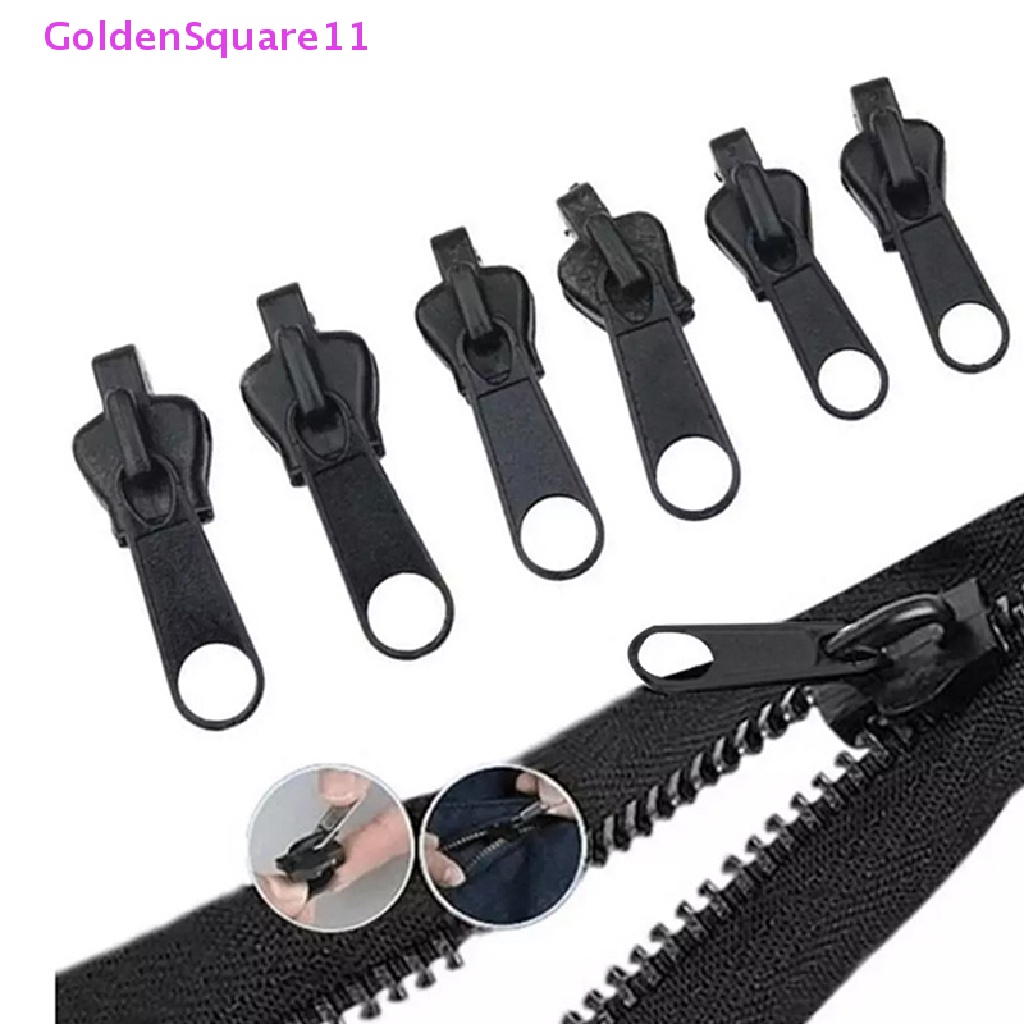 Set 6 Dây Khóa Kéo Thay Thế Màu Vàng Đồng