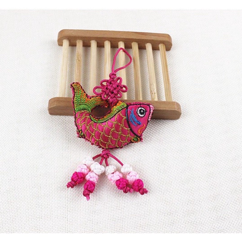 Móc khoá thổ cẩm vintage boho