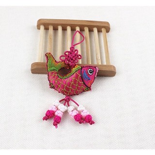 Móc khoá thổ cẩm vintage boho
