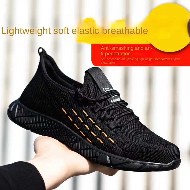 Ultra Giày Bảo Hộ Lao Động Mũi Thép Siêu Nhẹ Thoáng Khí Chống Đâm Thủng Chống Va Đập Thời Trang Mùa Hè Cho Nam