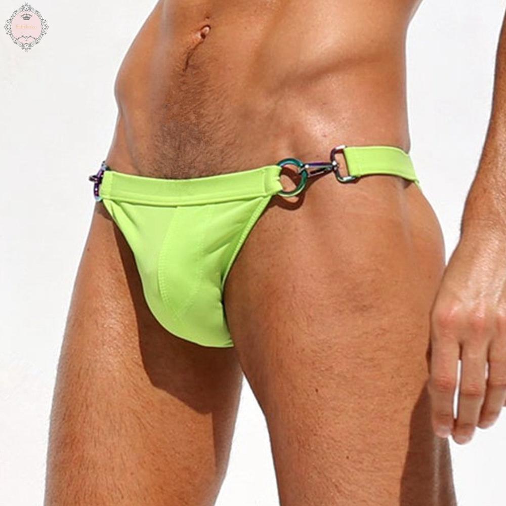 Mens Briefs Bikini Breathable Low Rise S-2XL Shorts Surf Swim Swimming