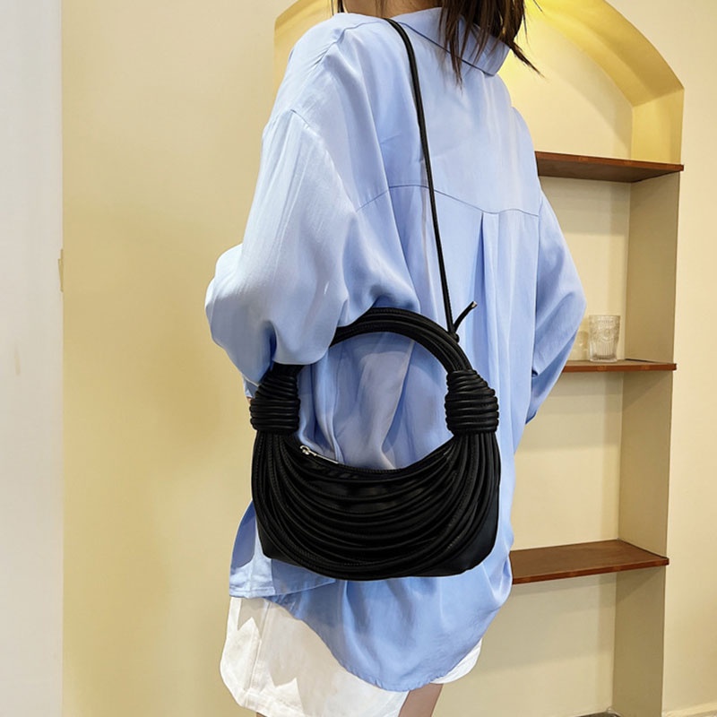 Túi Đeo Vai MISCHA Chất Liệu Da PU Cao Cấp Thiết Kế Thắt Nút Thời Trang Thường Ngày