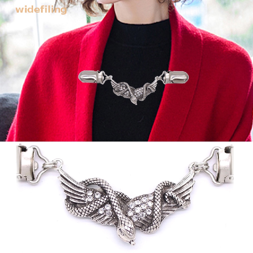 Ghim Cài Áo Cardigan Sweater / Khăn Choàng / Áo Sơ Mi Hình Rắn Đính Pha Lê Quyến Rũ Mùa Đông Đẹp Mắt Cho Nữ