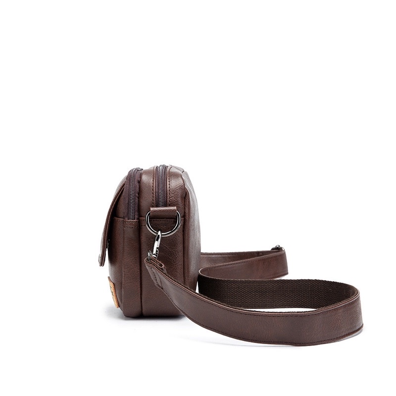 Túi đeo chéo túi đeo vai da nam nữ phong cách Hàn quốc