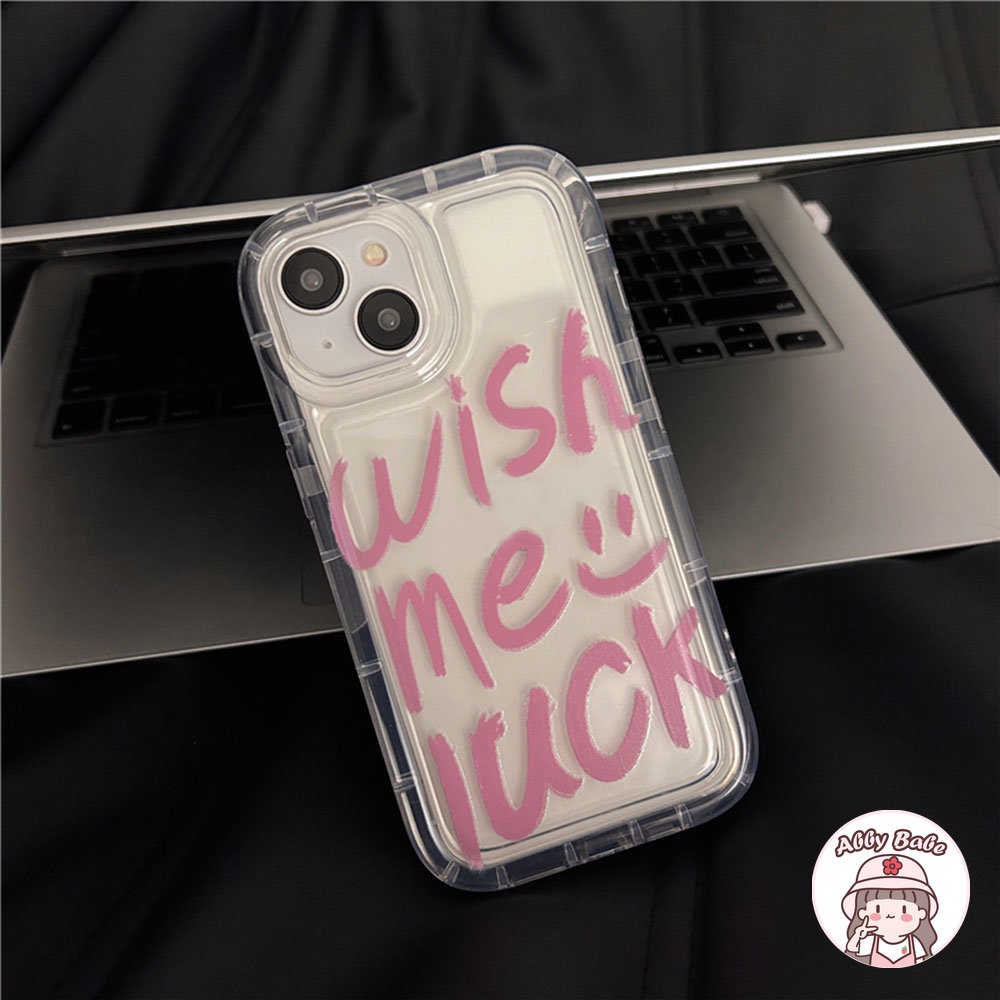 Ốp Điện Thoại TPU Mềm Chống Mồ Hôi In Chữ Get Lucky Cho IPhone 14 Pro Max 13 12 11 Pro Max