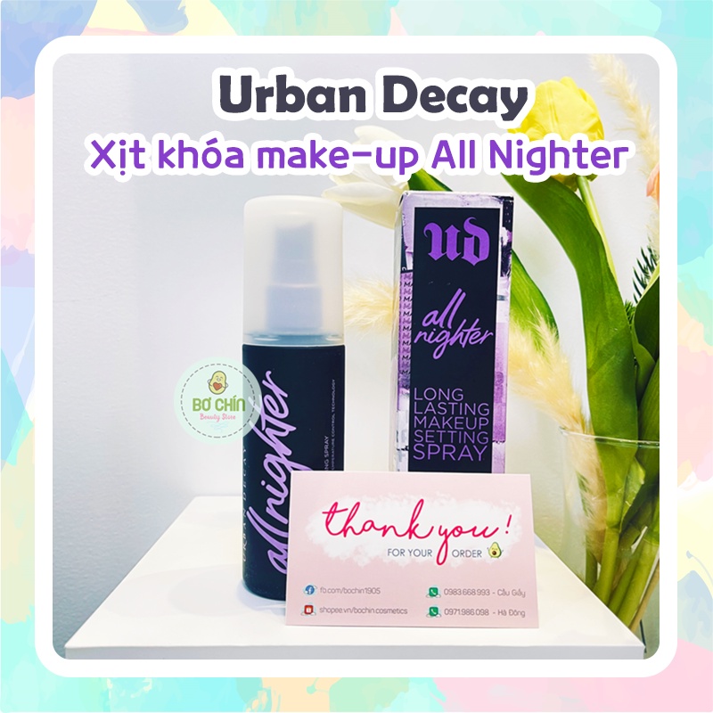 Xịt khoá nền make up Urban Decay All Nighter Long-Lasting Makeup Setting Spray