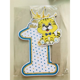 Cây số 1 trang trí thôi nôi sinh nhật bé trai bé gái siêu dẽ thương