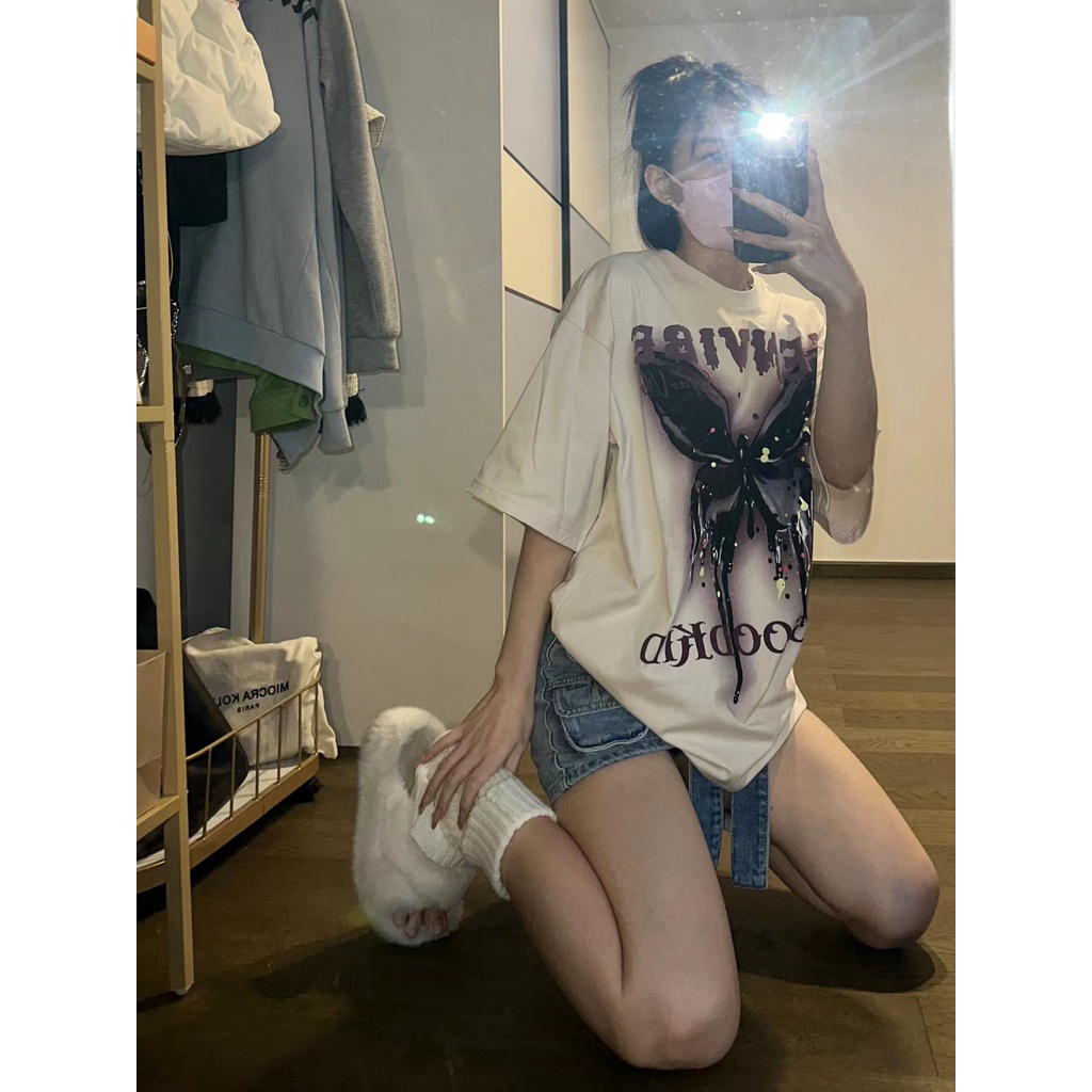 Áo thun NRVP 100% cotton tay ngắn plus size thời trang