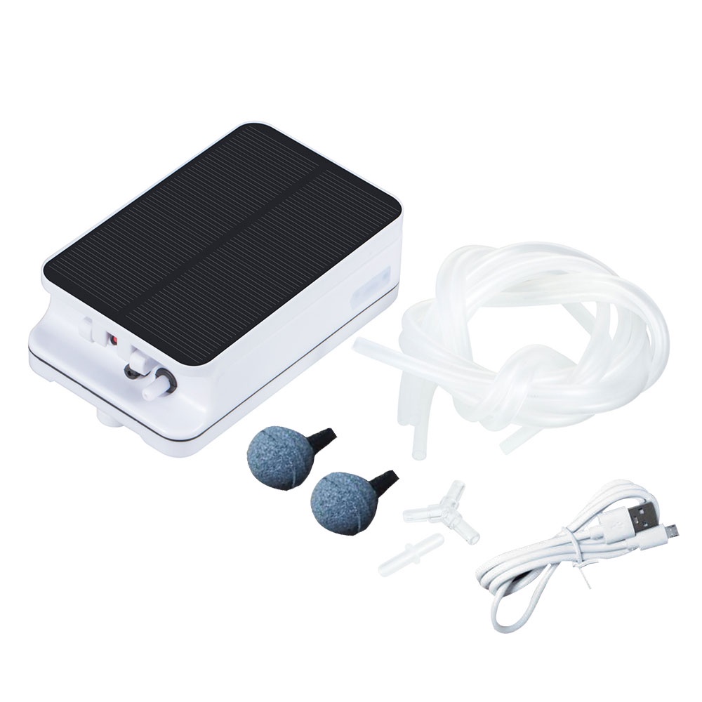 Máy Bơm Oxy Cho Bể Cá Dùng Năng Lượng Mặt Trời 5V