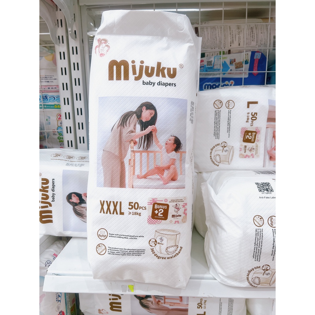 Combo 100 Tả quần cao cấp Mijuku M/L/XL/XXL/XXXL/4XL/5XL