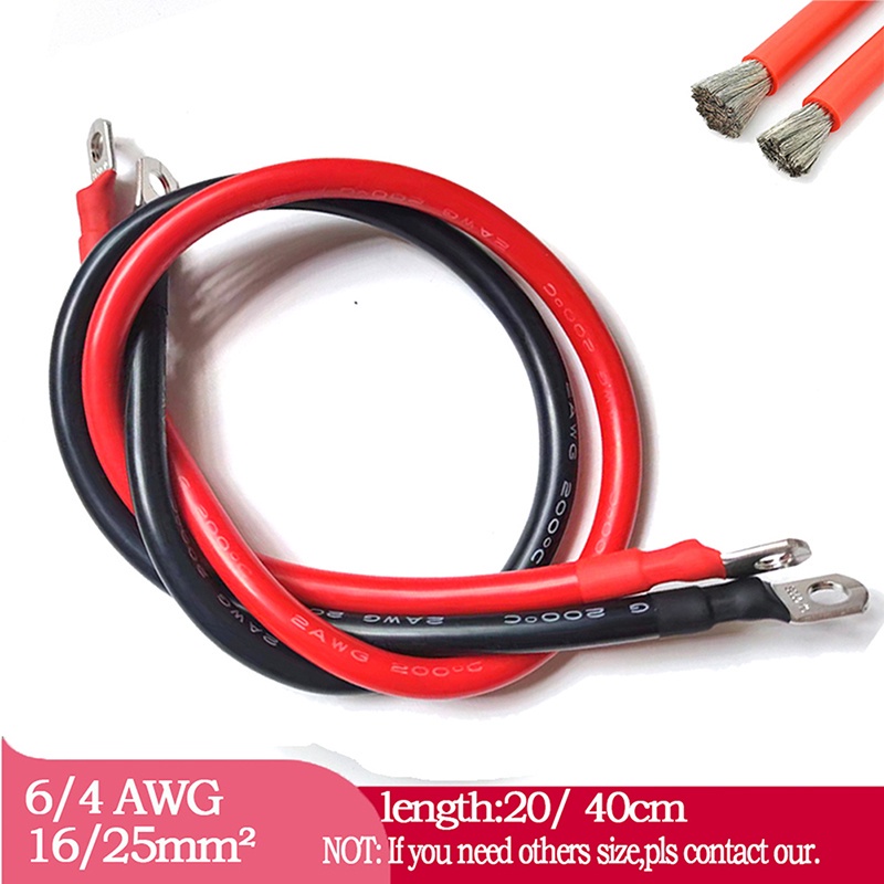 Dây Cáp Nối Pin 6 / 4 awg 16 / 25mm2 Bằng Đồng Chuyên Dụng