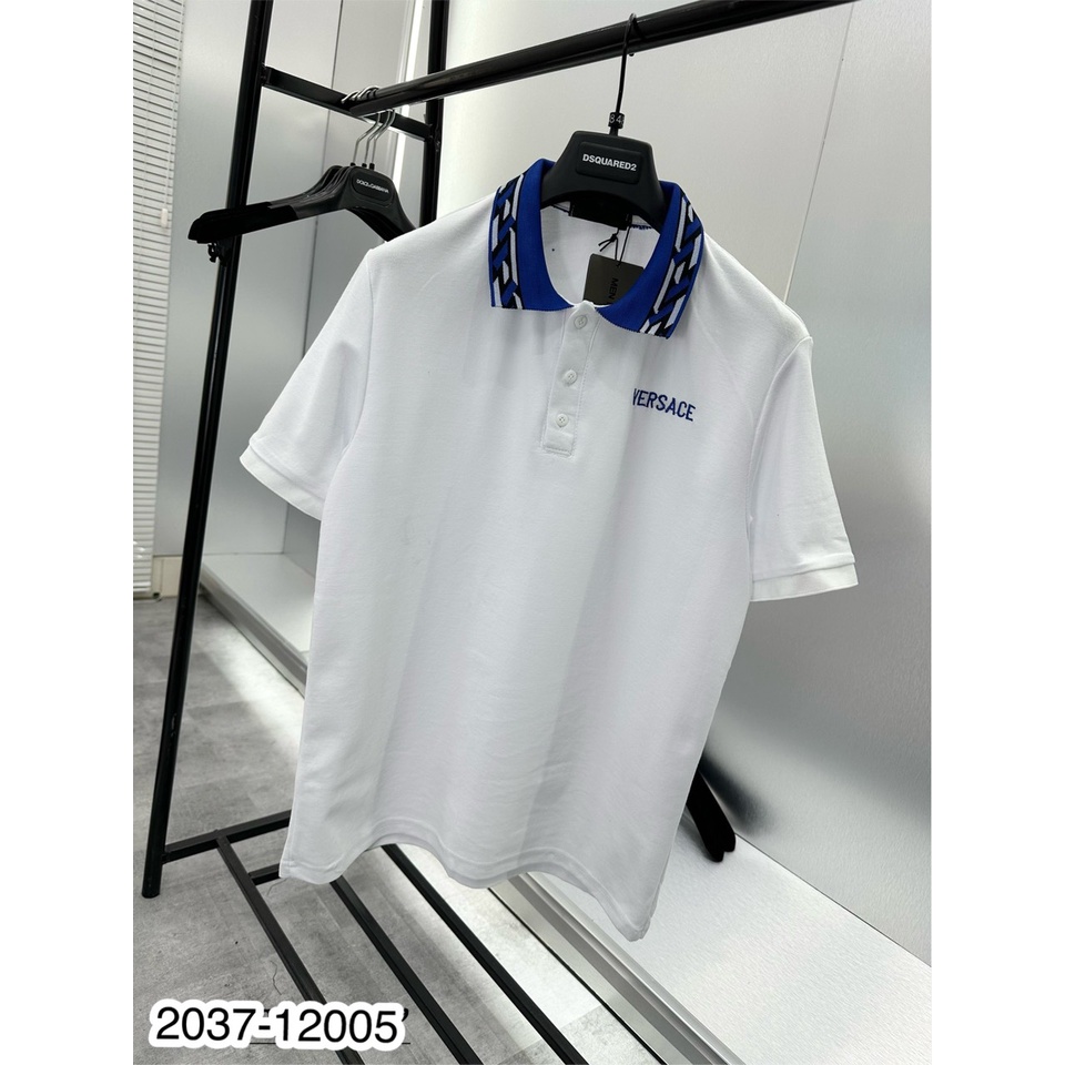 Áo polo nam Versace chữ thêu siêu hot hit_Áo polo nam cao cấp 2023
