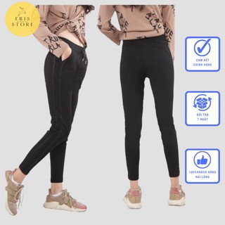 Quần jogger nữ Eris Store viền kim tuyến cạp cao có dây buộc chất vải umi dày dặn không bai xù mặc đi chơi tập gym