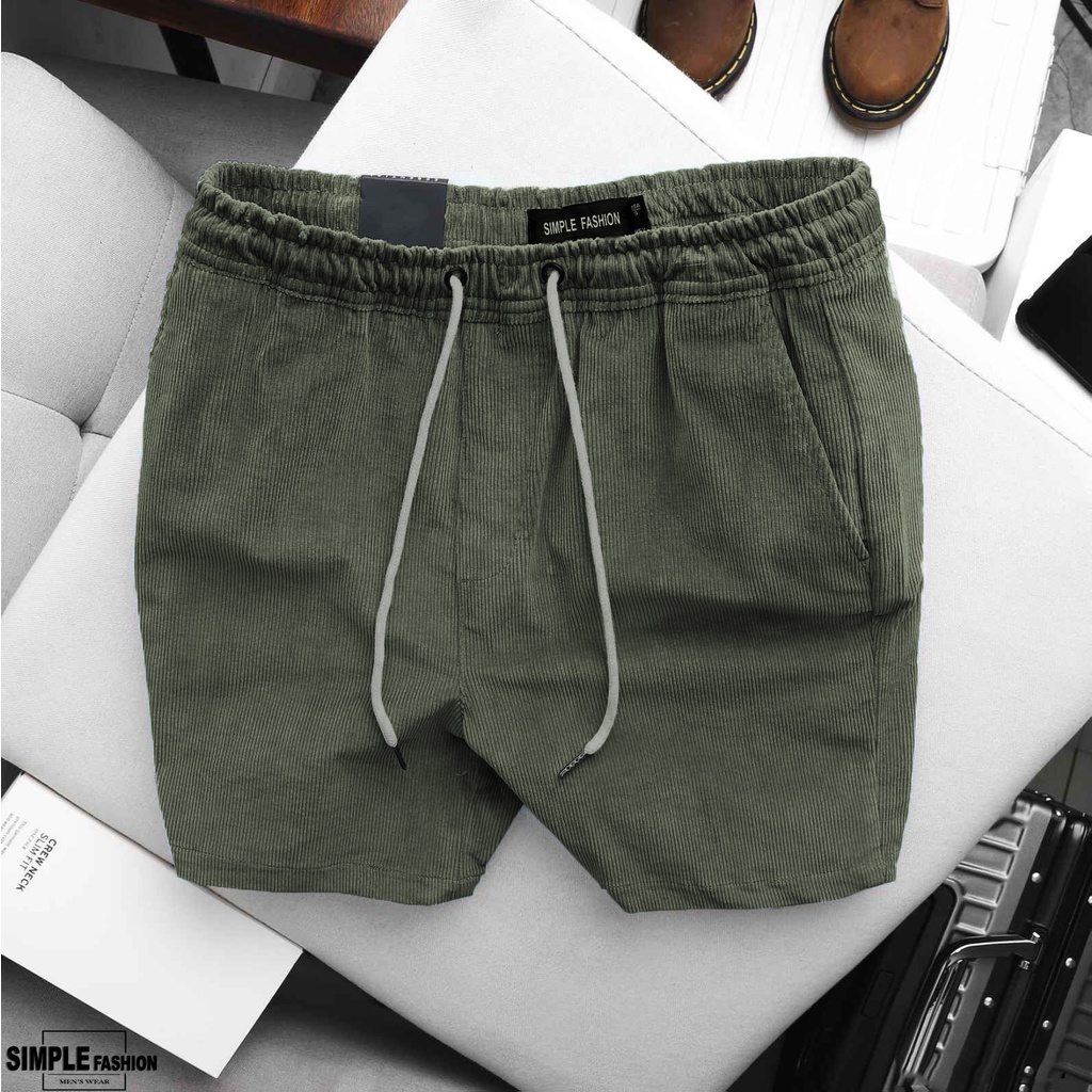 Quần Short Đùi Kaki Nhung Tăm Form Quần Chạm Gối Slim Fit, Tôn Dáng AE Khi Lên Đồ , Dễ Phối SIMPLE MĐ22 | BigBuy360 - bigbuy360.vn