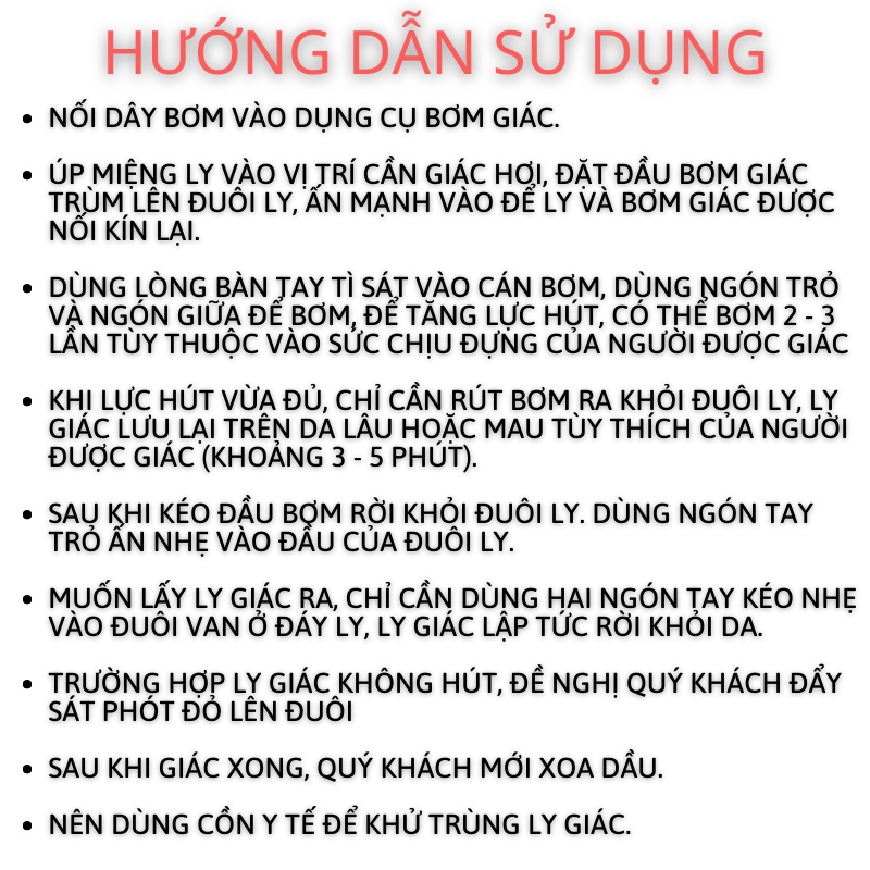 Bộ giác hơi 12 ly hôp vàng Thailand không dùng lửa, Bộ giác hơi hút chân không kết hợp giữa đông y và tây y hiện đại