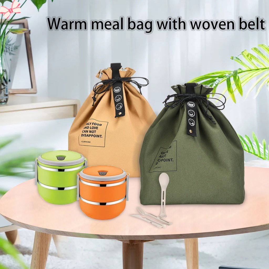 Túi Đựng Hộp Cơm Trưa Giữ Nhiệt Tiện Dụng Cho Nam Và Nữ