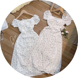 ĐẦM MIDI HOA NHÍ XẺ TÀ