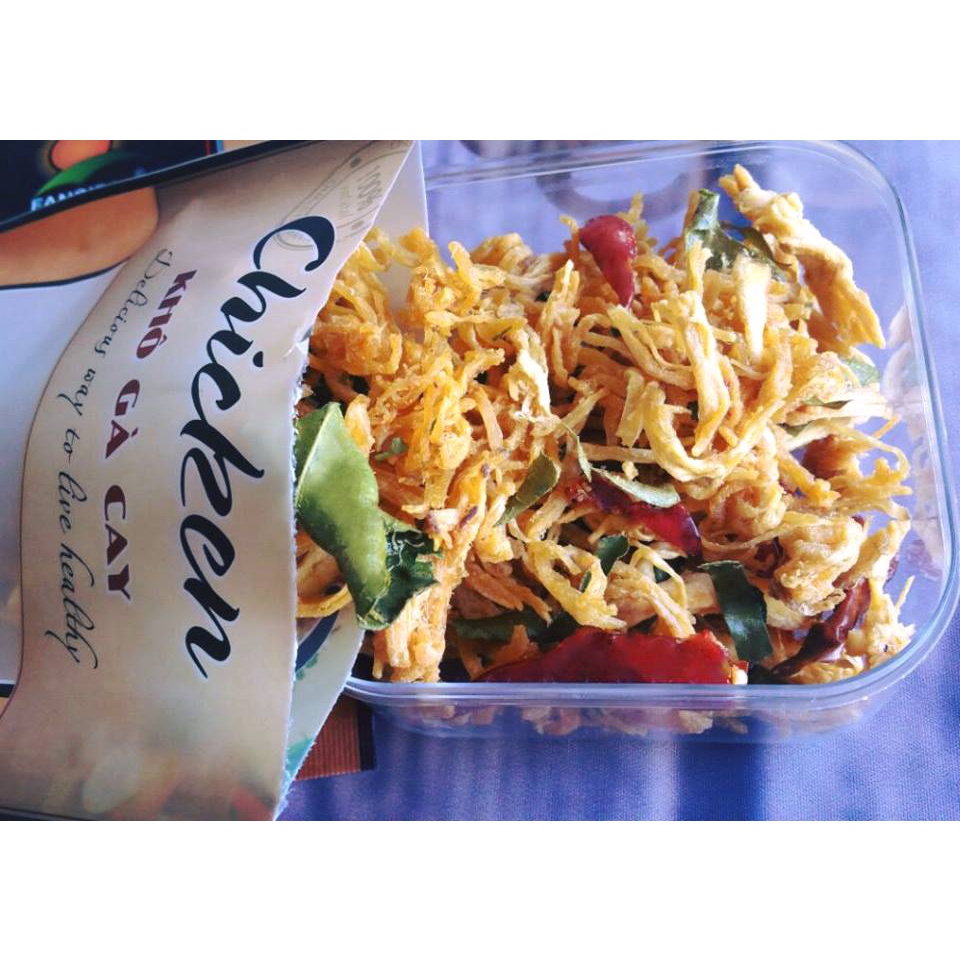 Khô Gà Lá Chanh Chính Hãng Fansipan Gói 50g Thơm Ngon Đảm Bảo Vệ Sinh, Ăn Vặt NaNa