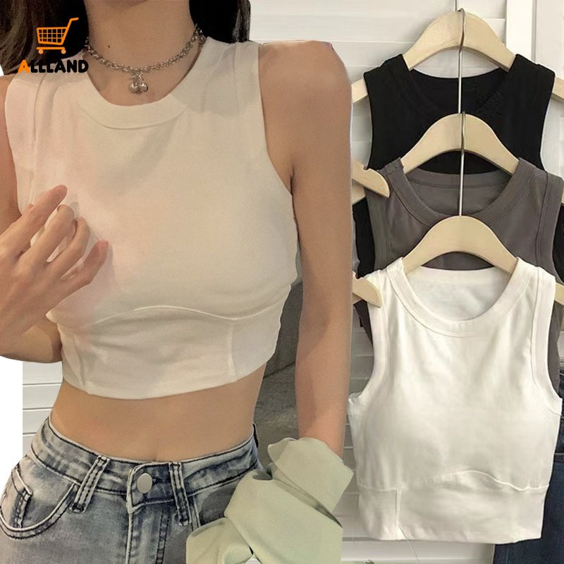 Áo Lót Thể Thao Không Tay Có Mút Đệm Ngực Thời Trang Mùa Hè Quyến Rũ Dành Cho Nữ