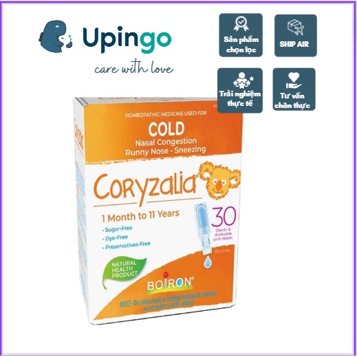 Muối Uống Hết Sổ Mũi Cho Bé Boiron Coryzalia Cold Canada