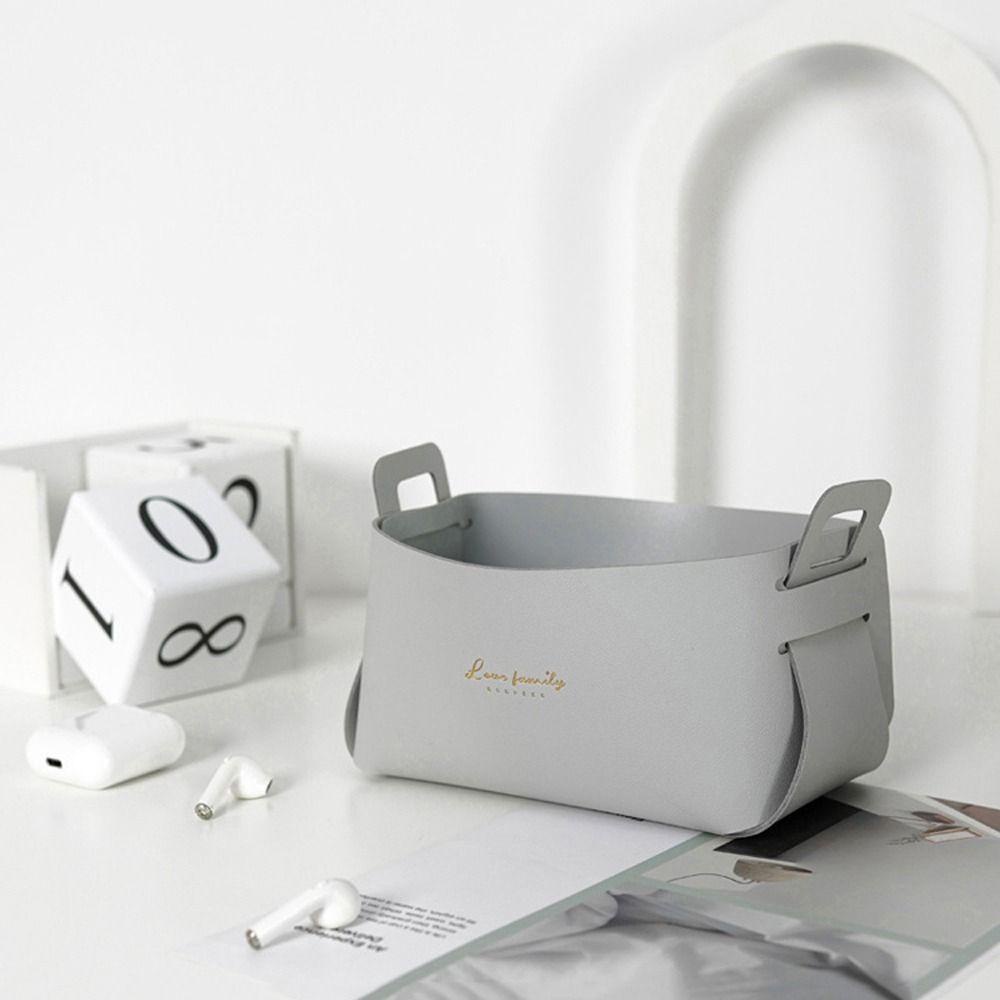 Túi Đựng Mỹ Phẩm Da PU In Chữ Thanh Lịch Cho Nam Nữ