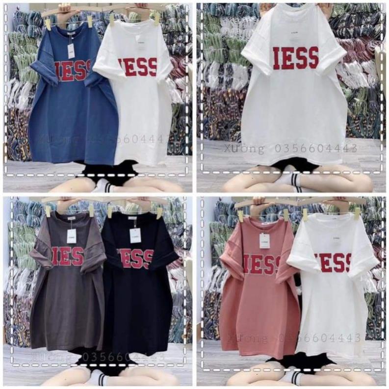 [ Rẻ Vô Địch ] Áo Thun Tay Lỡ 3158 Cotton Khô Nam Nữ Unisex In Chữ IESS