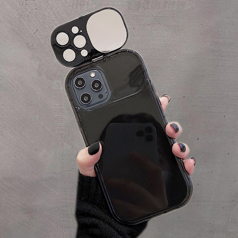 Ốp Điện Thoại Mặt Gương Đơn Giản Chống Sốc Cho iPhone 14 13 12 11 Pro Max XS XR X 8 7 Plus