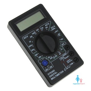 DT-830D Mini Pocket Digital Multimeter 1999 Counts AC/DC Volt Amp Diode hFE Continuity Tester Ammeter Voltmeter Ohmmeter