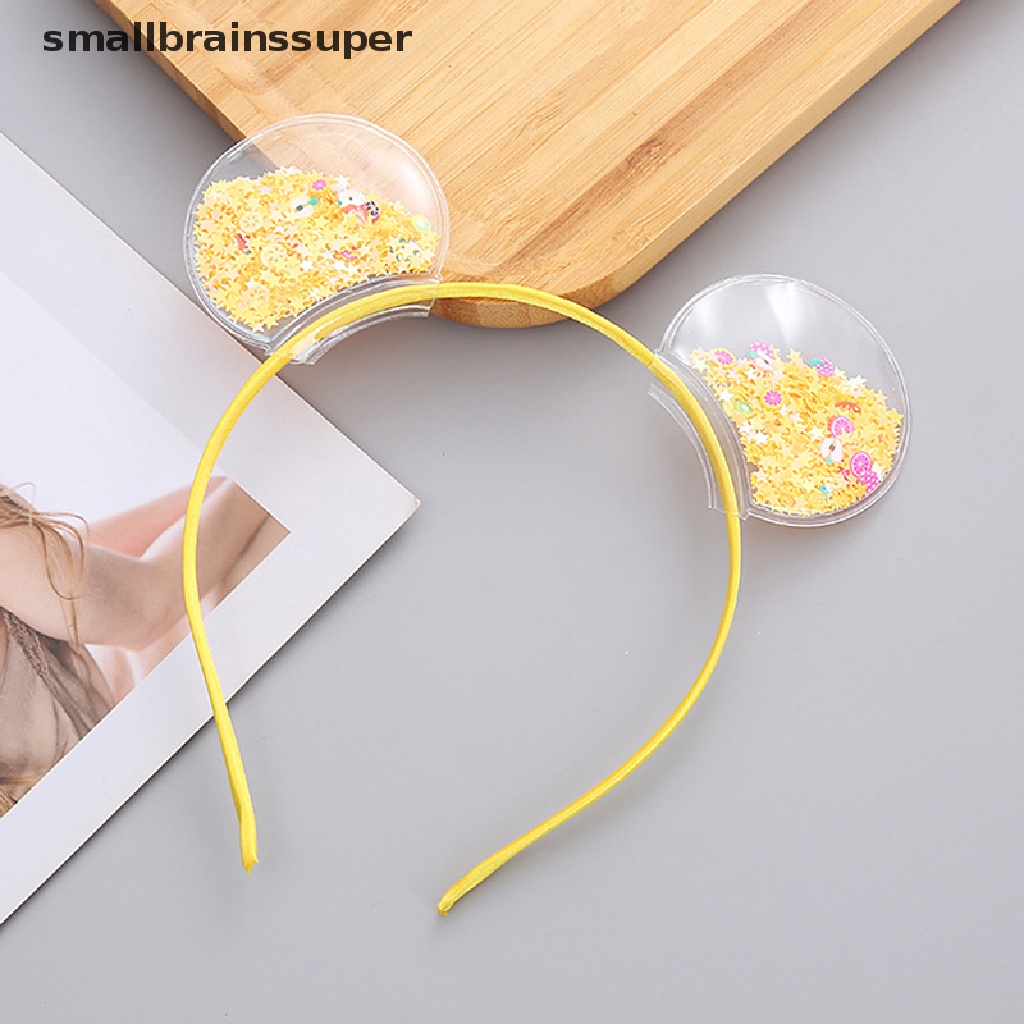 Băng Đô Trong Suốt Phối Kim Tuyến Lấp Lánh Thời Trang Cho Bé Gái SBS