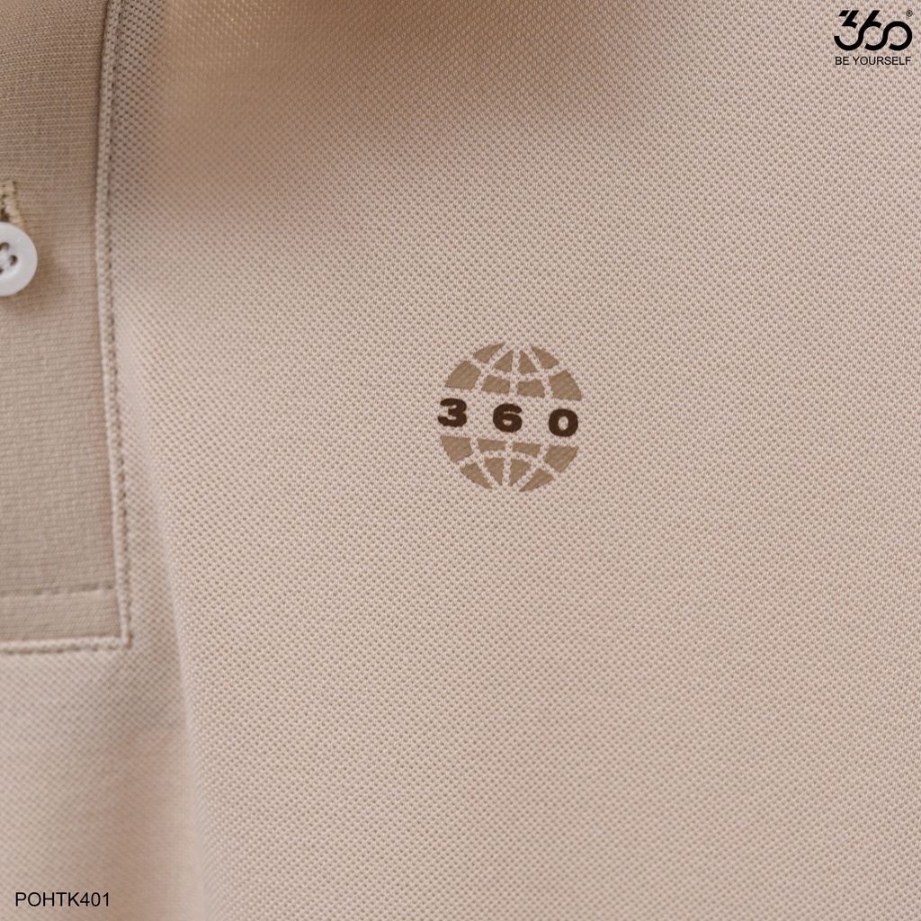 Áo polo cổ bẻ nam thương hiệu 360 Boutique 3 màu chất liệu sơi ngô cao cấp - POHTK401