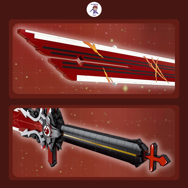 Đồ Chơi Lắp Ráp Kiểu LEGO Mô Hình Thanh Kiếm Wolf's Gravestone Đường Cùng Của Sói Trong Genshin Impact 92032