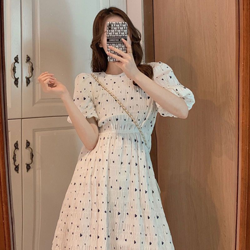 Đầm Tay Phồng Kiểu Pháp Thiết Kế Xinh Xắn Thời Trang Cho Nữ