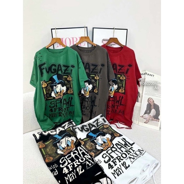 Áo thun nữ hình mặt cười form rộng | PINKSHOP 1990