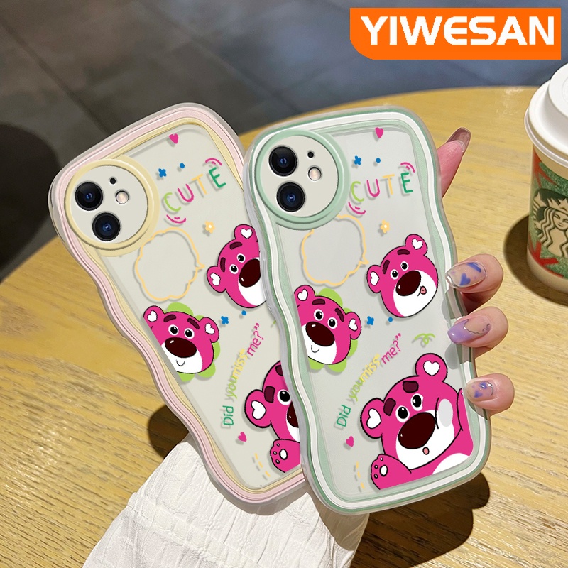 Ốp Điện Thoại Viền Gợn Sóng Hình Gấu / Dâu Tây Nhiều Màu Cho Samsung galaxy A12 4G A12 5G F12 M12 F23 5G F13 M13 Quantum 2