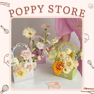 Hình ảnh Túi giấy cắm hoa, túi đựng hoa, túi đựng quà tặng, mẫu chữ just for you - POPPY STORE