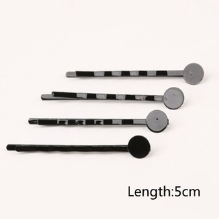 Set 10 Kẹp Tóc Màu Đen / Bạc Thời Trang Cho Nữ