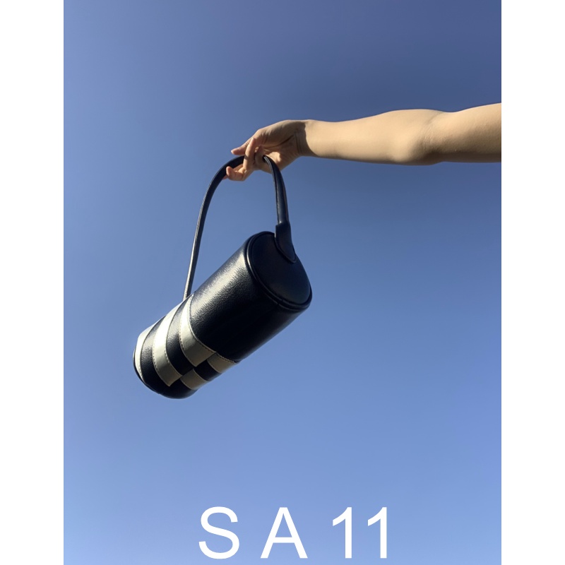 Túi Xách Da PU Hình Trụ At 11 Niche Phong Cách Hàn Quốc