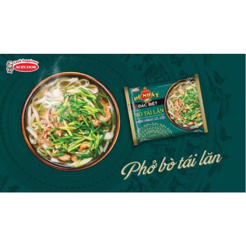 Phở bò tái lăn Đệ Nhất 68g Thùng 30 gói