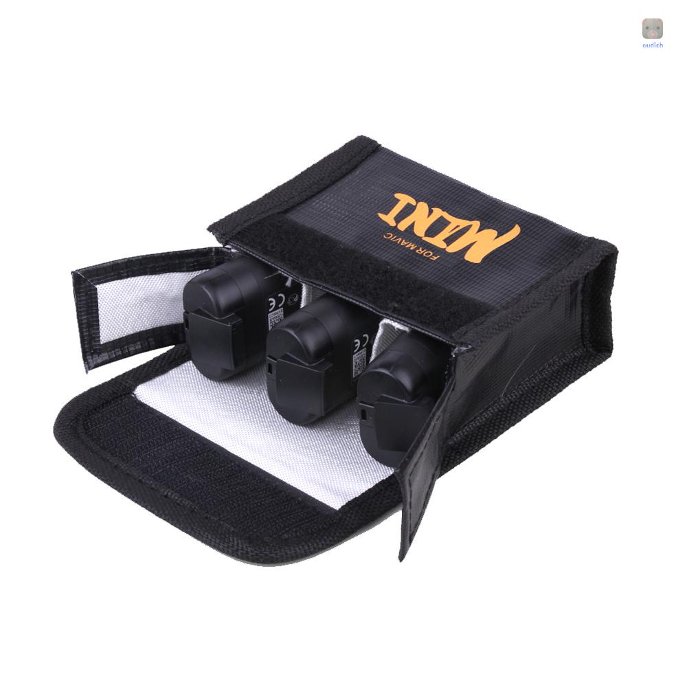 Túi Đựng Pin LiPo a2hovn Chống Nổ Nhỏ Gọn Tương Thích Với 3 Pin Máy Bay Quay Phim Mini DJI Mavic