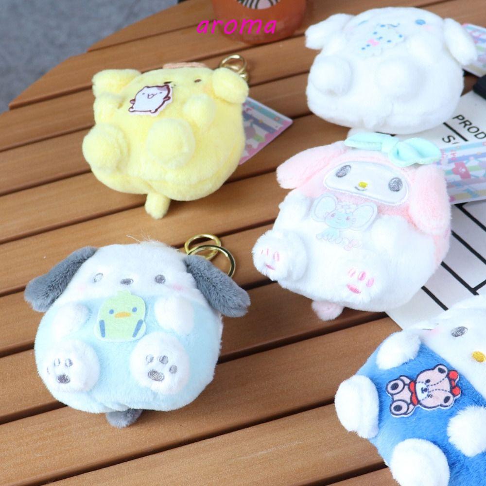 Móc Khóa Hình Mèo Melody Pochacco Cinnamoroll Nhồi Bông Hoạt Hình Đáng Yêu