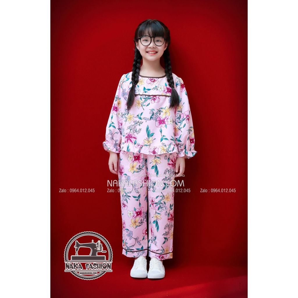 Bộ Hoa Vải Kata Dài Tay- MSP 2410