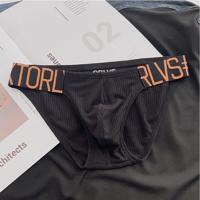 Quần lót nam ORLVS, quần lót tam giác thun sọc gân mã 231