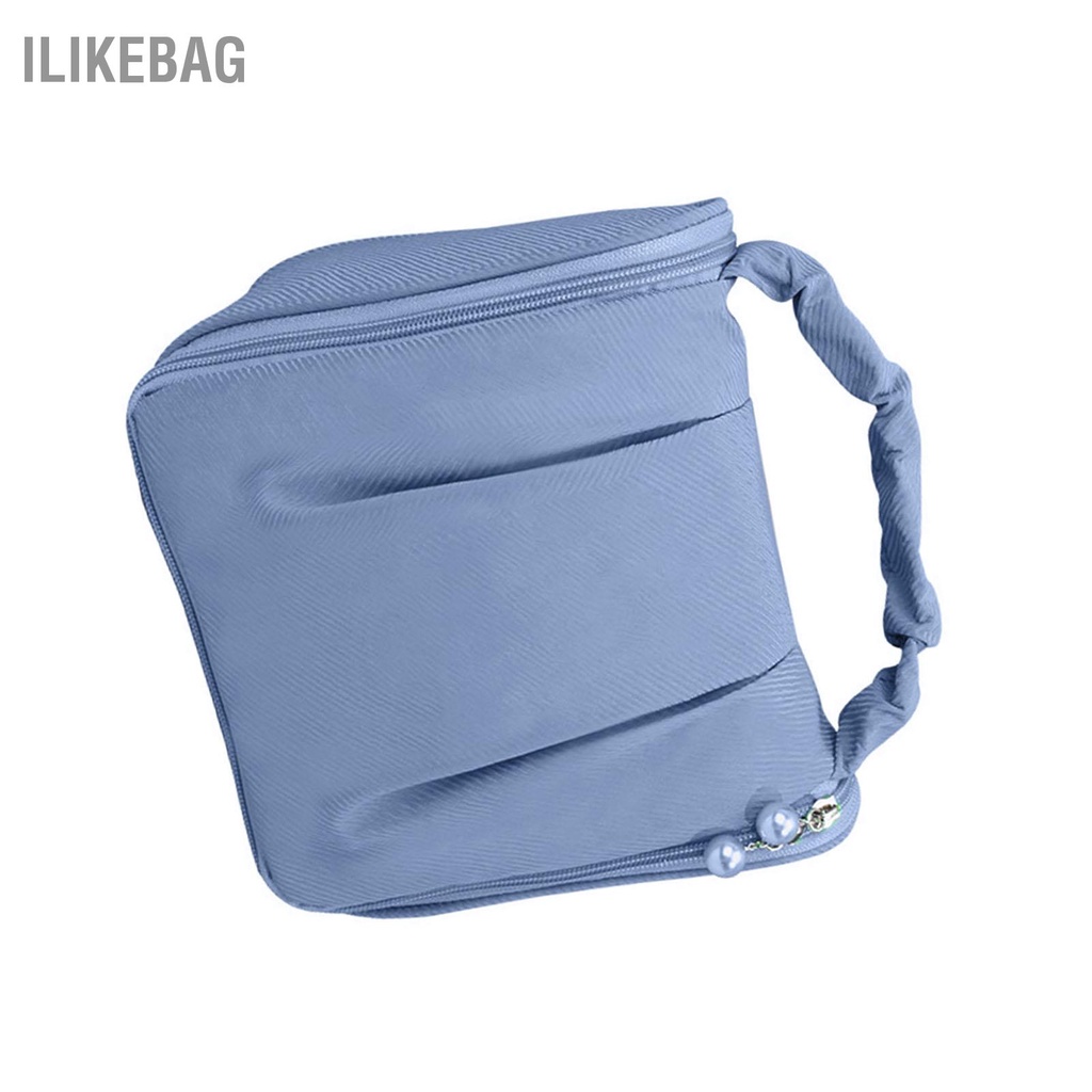Ilikebag Túi đựng đồ trang điểm cầm tay Hộp vệ sinh cá nhân mỹ phẩm chống nước đa chức năng treo di động cho du lịch